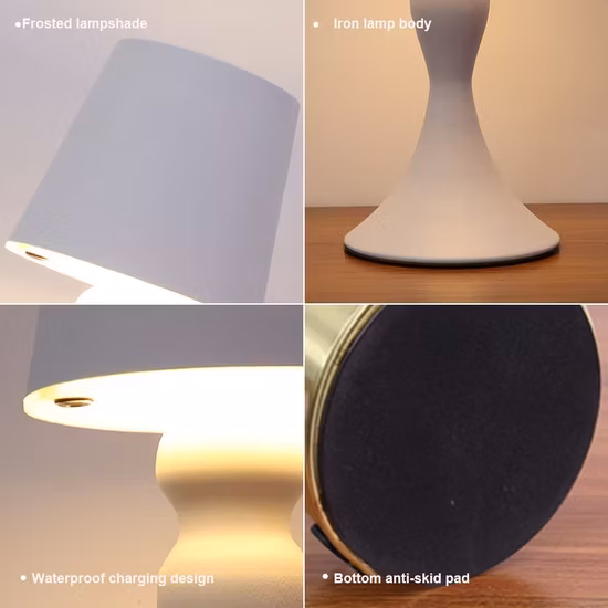 Luz de noche de escritorio con atenuación táctil decorativa para dormir LED para cabecera de dormitorio